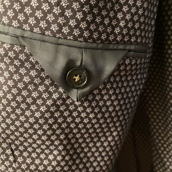 Chaps Ralph Lauren Blazer Sports Suit Coat Size 52R Solid Grey - Picture 4 of 13